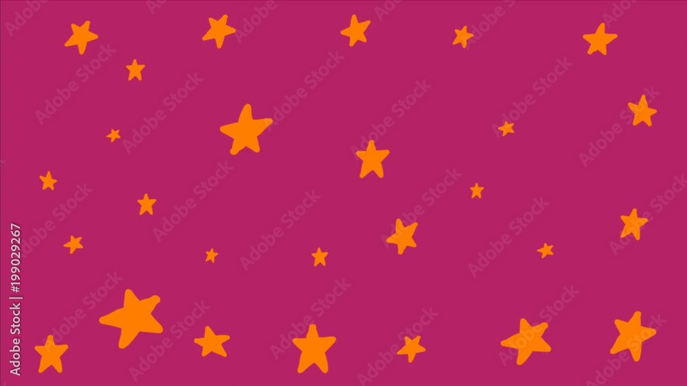 Background with animated hand drawn stars Background with animated hand drawn stars