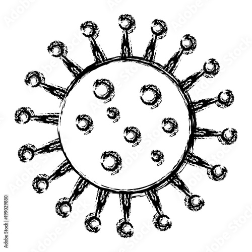 unicellular bacteria laboratory icon vector illustration design