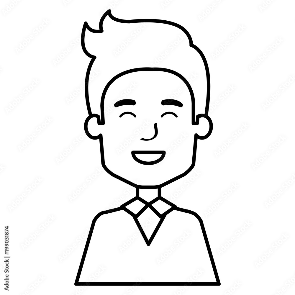 businessman avatar character icon vector illustration design