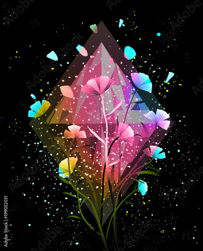 Colorful cosmic gradients background for designer. Vector design.