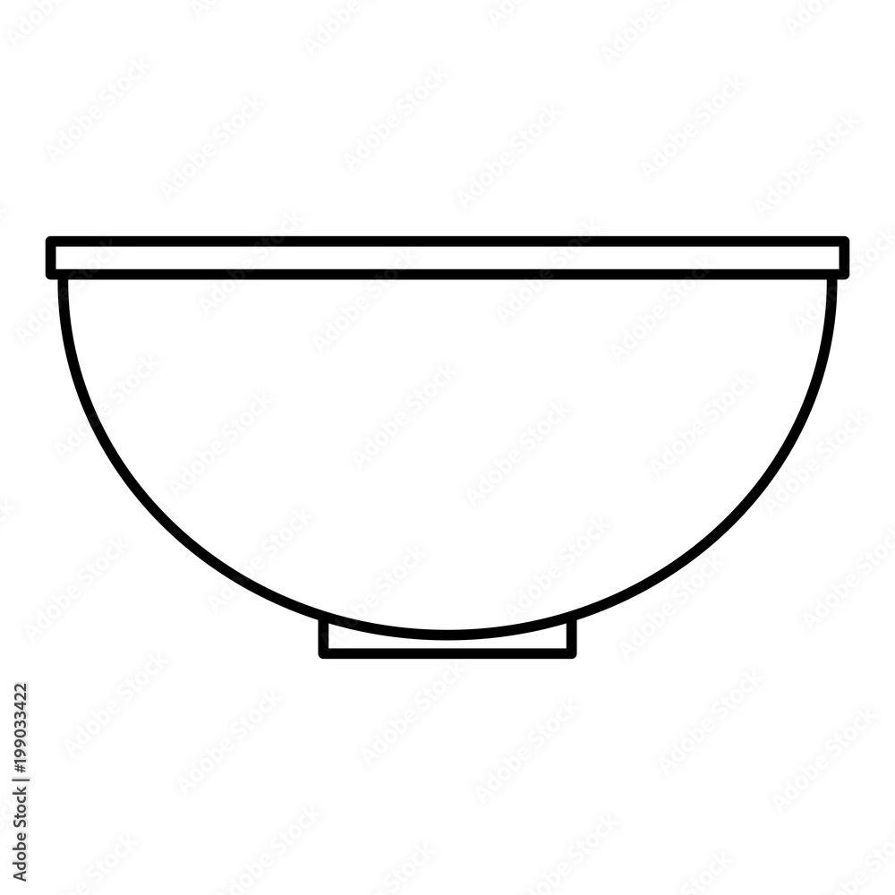 kitchen bowl empty icon vector illustration design kitchen bowl empty icon vector illustration design
