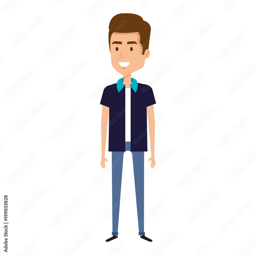 young man avatar character vector illustration design young man avatar character vector illustration design
