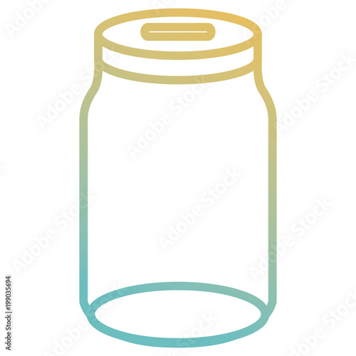 glass jar empty icon vector illustration design
