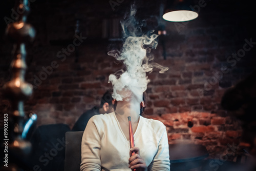 Smoke woman
