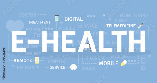 E-health concept illustration.