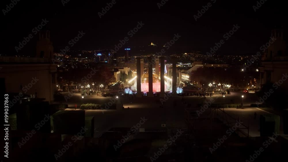 Magic fountain show in Barcelona, Spain Magic fountain show in Barcelona, Spain