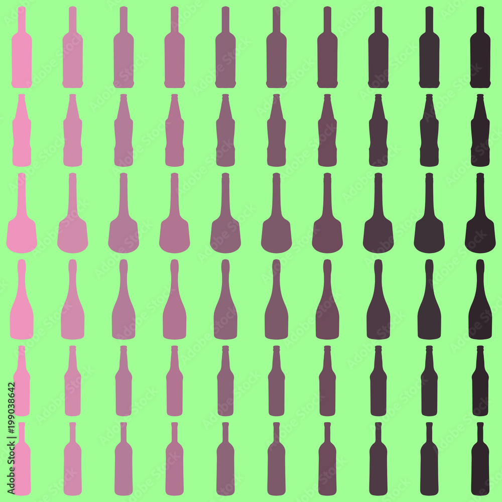 бутылки фон векторная графика Stock Vector | Adobe Stock