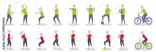 Old people sport.