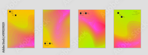 Template with Fluid gradient shape with transparent blend
