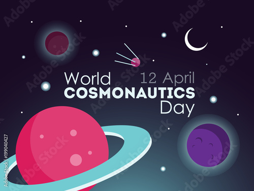 World cosmonautics day.