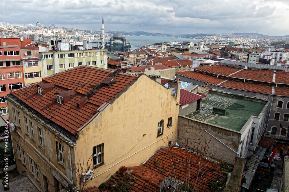 Roof of Istanbul, Valide Han, Turkey