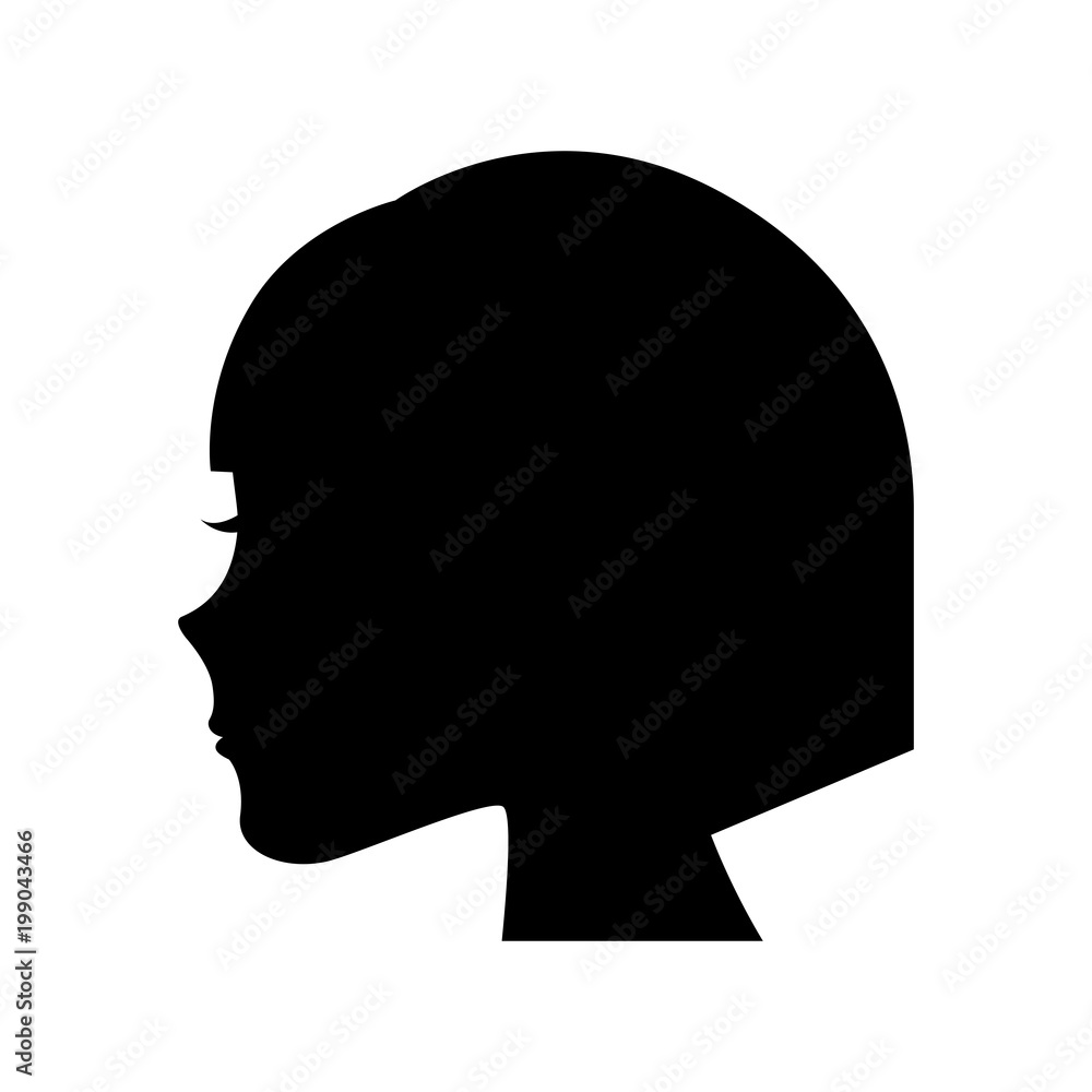 female head profile silhouette vector illustration design female head profile silhouette vector illustration design