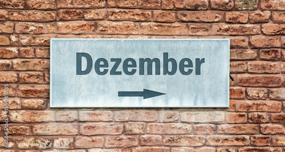 Schild 225 - Dezember