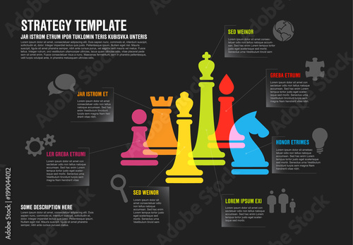 Vector business strategy infographic template infographic