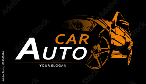 Car Logo Abstract Lines Vector. Vector illustration