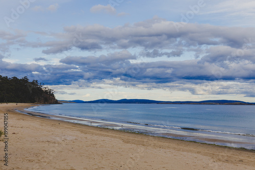 stormy Tasmanian beach landscape shot in Hobart