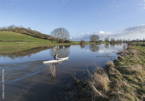Canoeing on King's Sedgemoor Drain photo