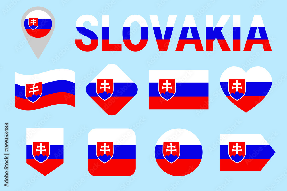 Flag of Slovakia, Symbols, Colors, Design