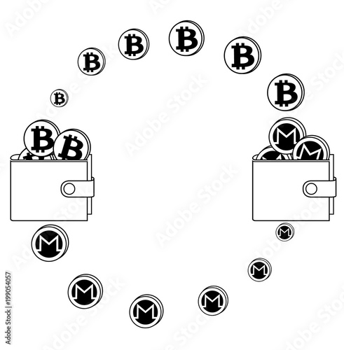 exchange between bitcoin and monero in the wallet