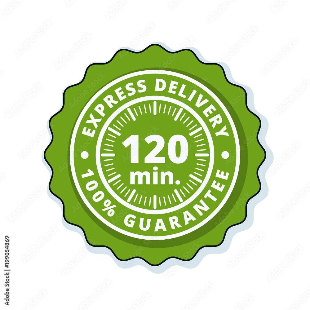 120 minutes Express Delivery illustration 120 minutes Express Delivery illustration