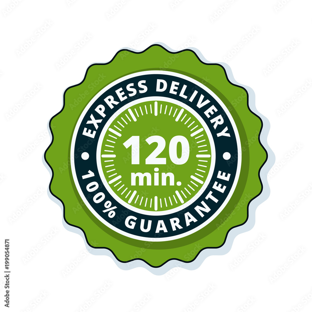 120 minutes Express Delivery illustration 120 minutes Express Delivery illustration