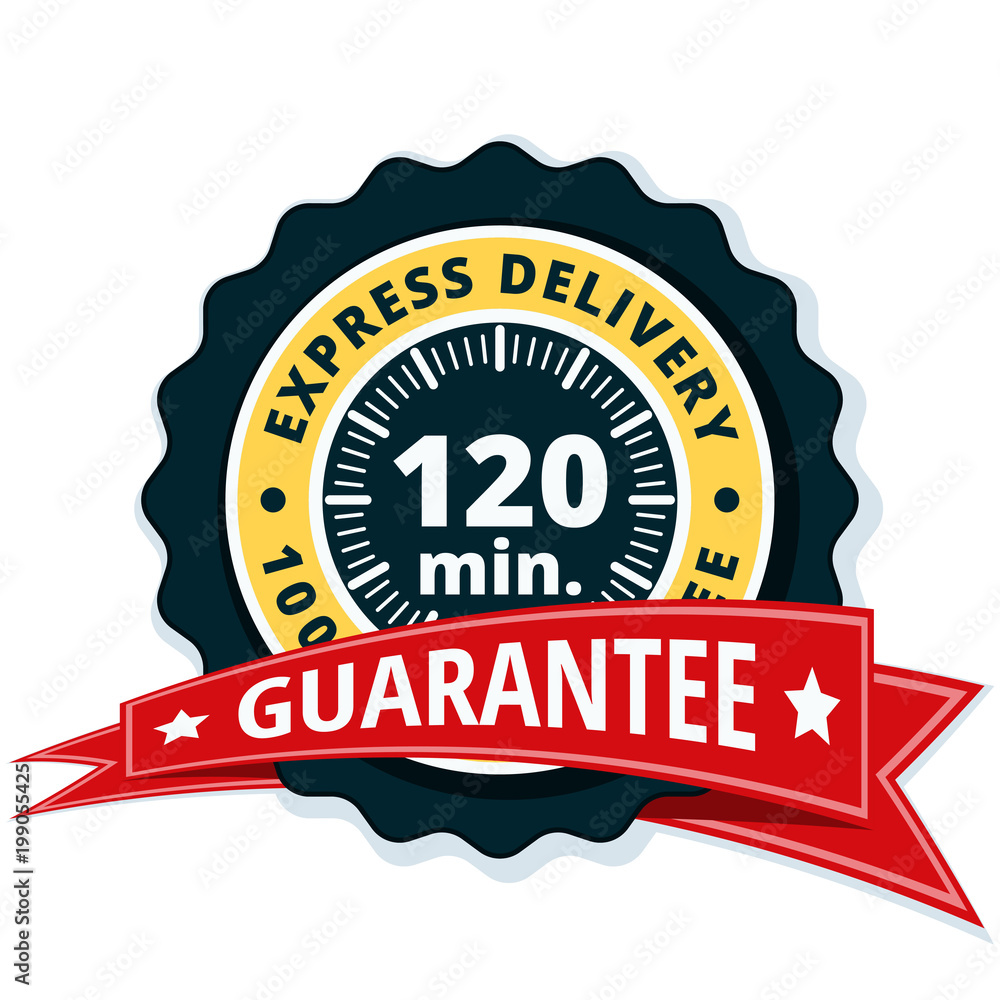 120 minutes Express Delivery illustration 120 minutes Express Delivery illustration