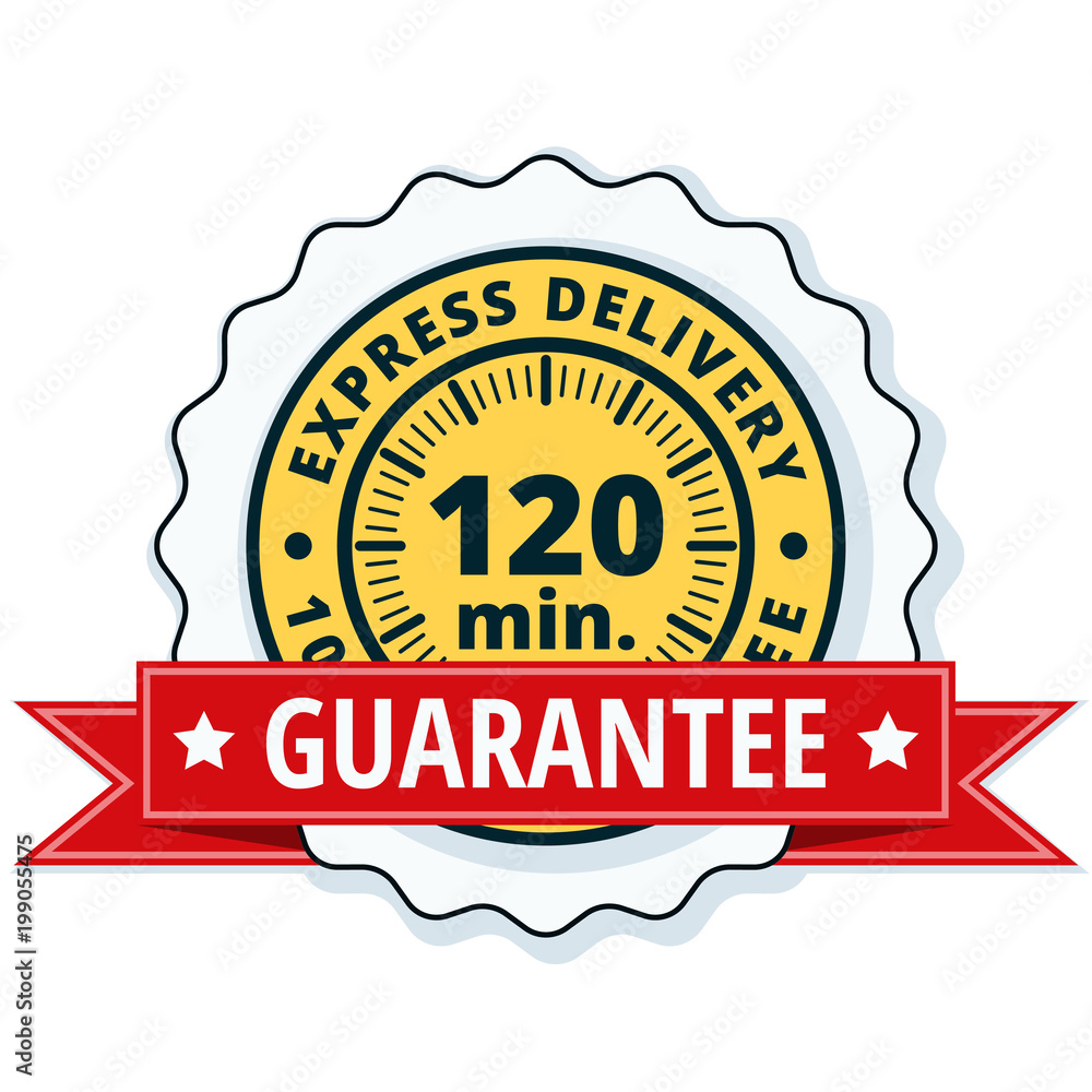 120 minutes Express Delivery illustration 120 minutes Express Delivery illustration