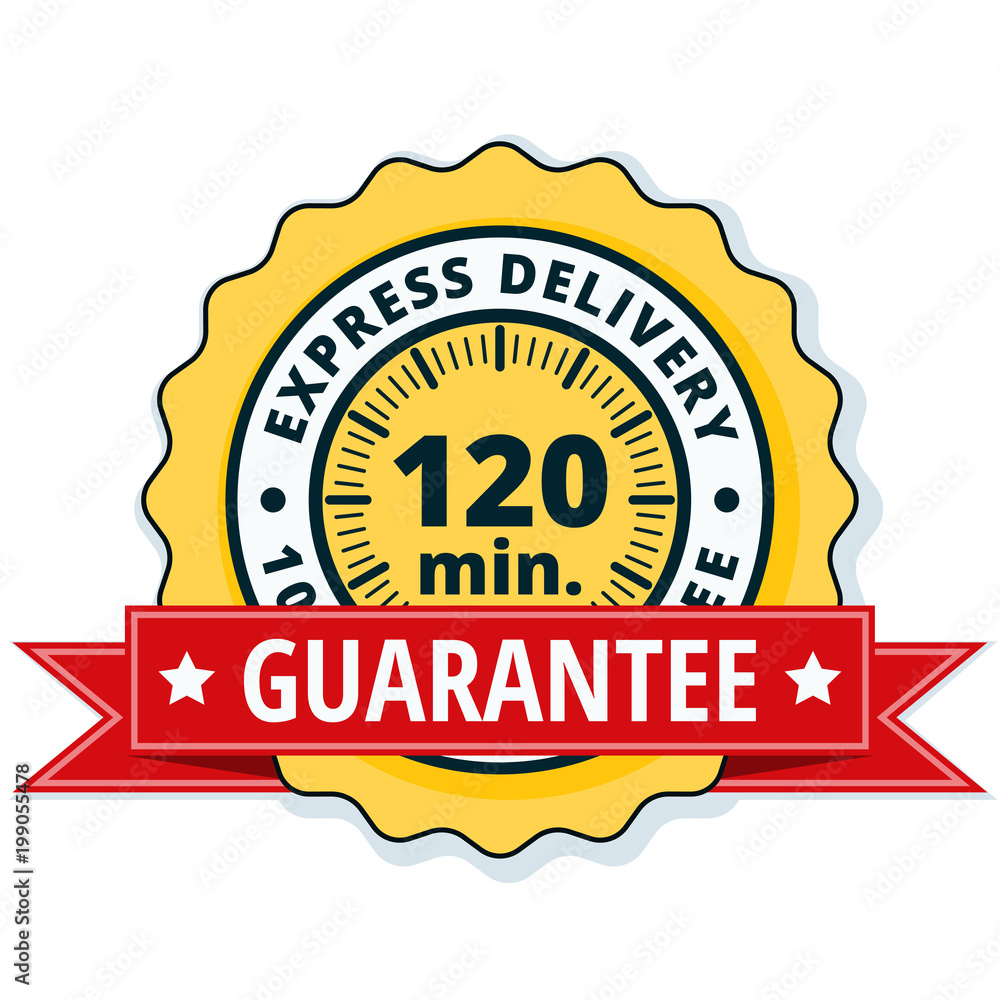 120 minutes Express Delivery illustration 120 minutes Express Delivery illustration