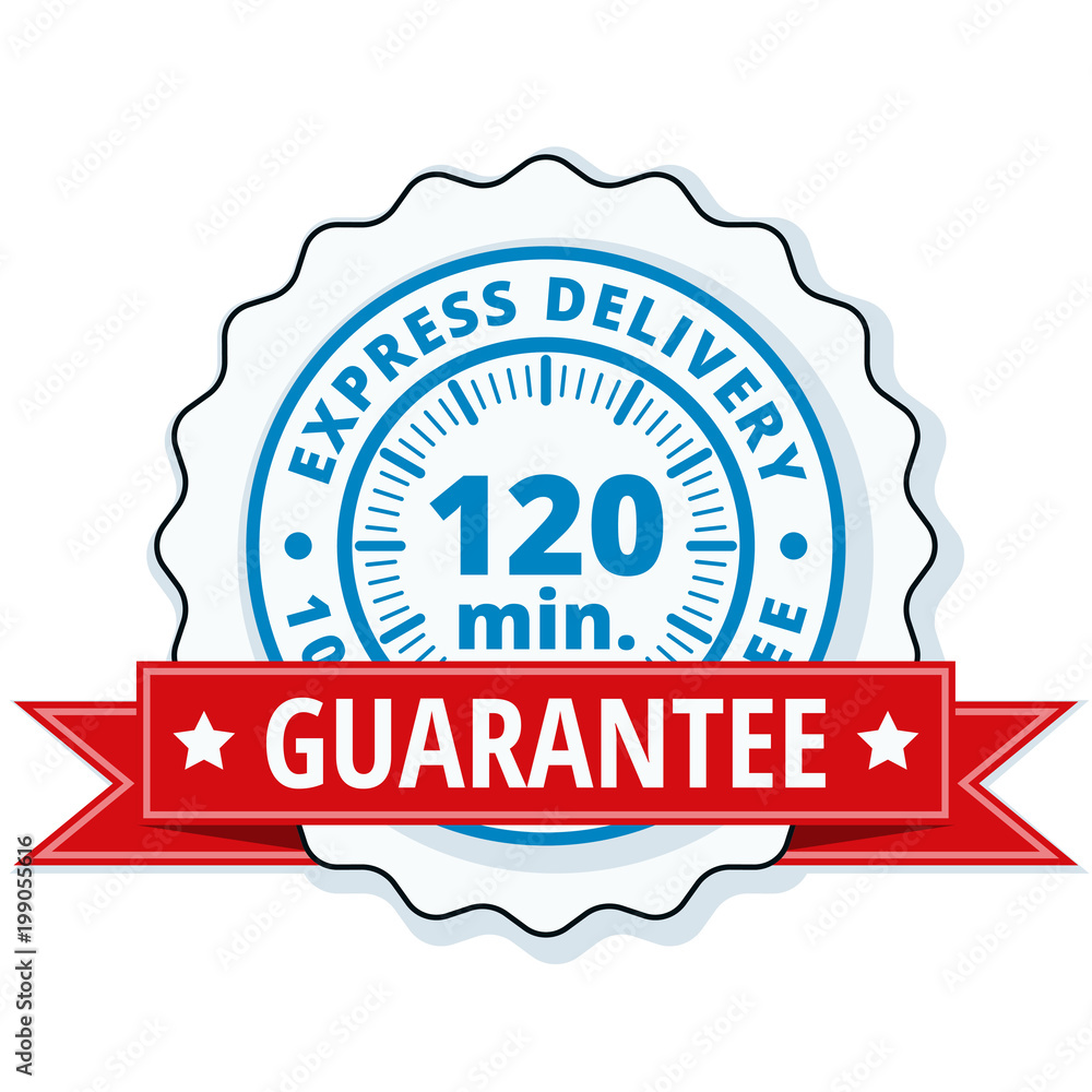 120 minutes Express Delivery illustration 120 minutes Express Delivery illustration