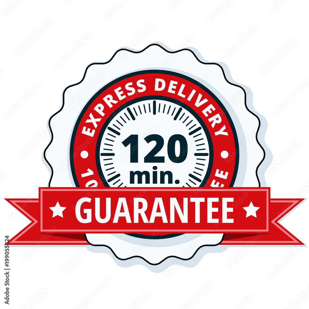 120 minutes Express Delivery illustration 120 minutes Express Delivery illustration