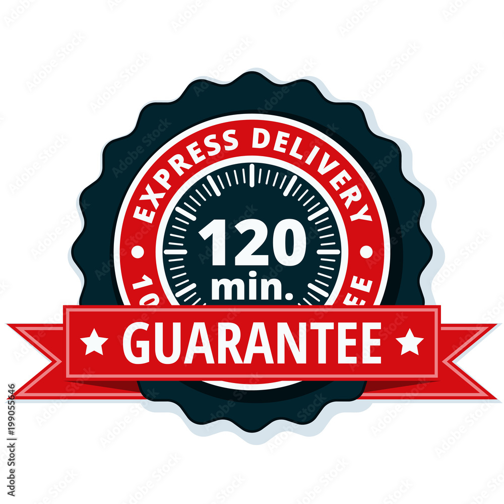 120 minutes Express Delivery illustration 120 minutes Express Delivery illustration