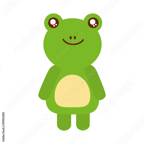 cute toad animal icon vector illustration design