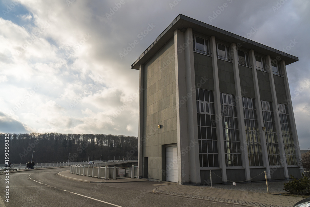 At the Rappbode Dam ( Rappbode-Talsperre / hydroelectric power station ) in Elbingerode / Harz mountains Germany At the Rappbode Dam ( Rappbode-Talsperre / hydroelectric power station ) in Elbingerode / Harz mountains Germany