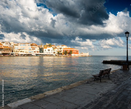 Chania cityscape and sea, Crete, Greece
