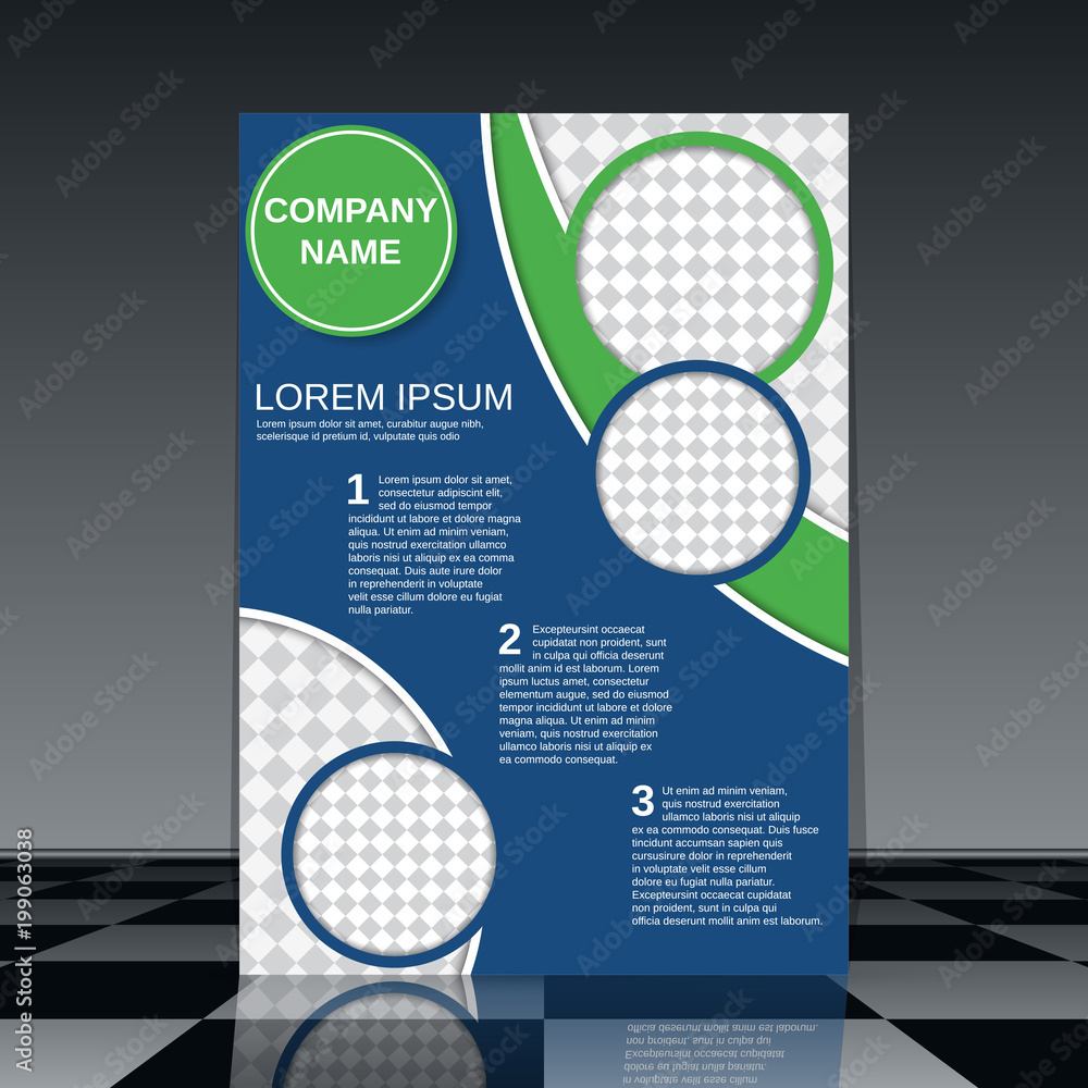 Modern professional business flyer vector design template Modern professional business flyer vector design template