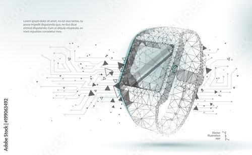 Smart watch low poly