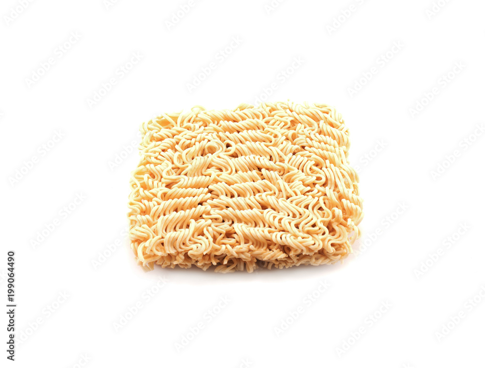 instant noodle On a white background instant noodle On a white background