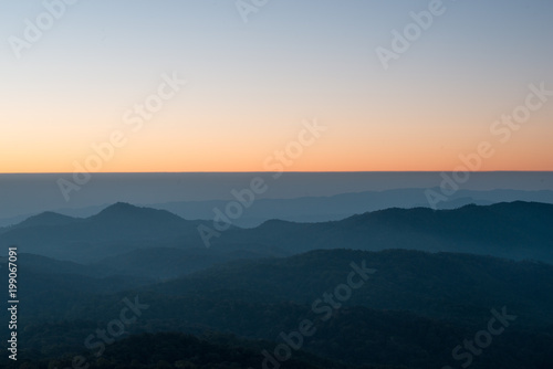 Silhouette Landscape Abstract the mountain range Horizon beautiful sunrise time