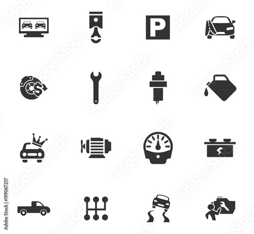 Auto icons set