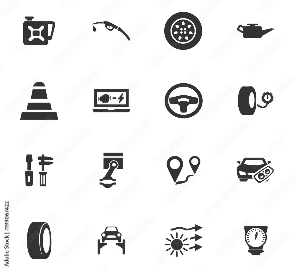Auto icons set