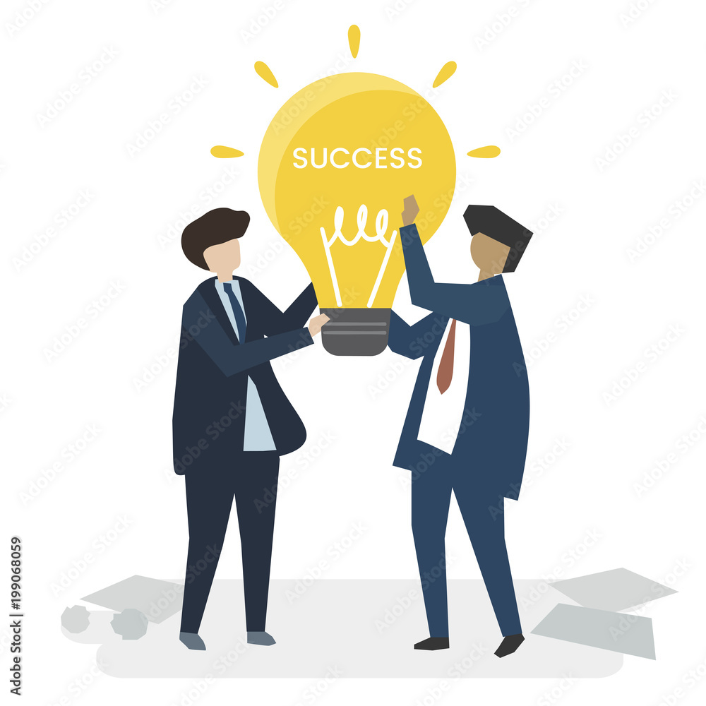 Illustration of a business idea Illustration of a business idea