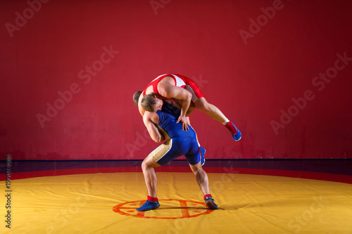 Two young man  wrestlers © Виталий Сова