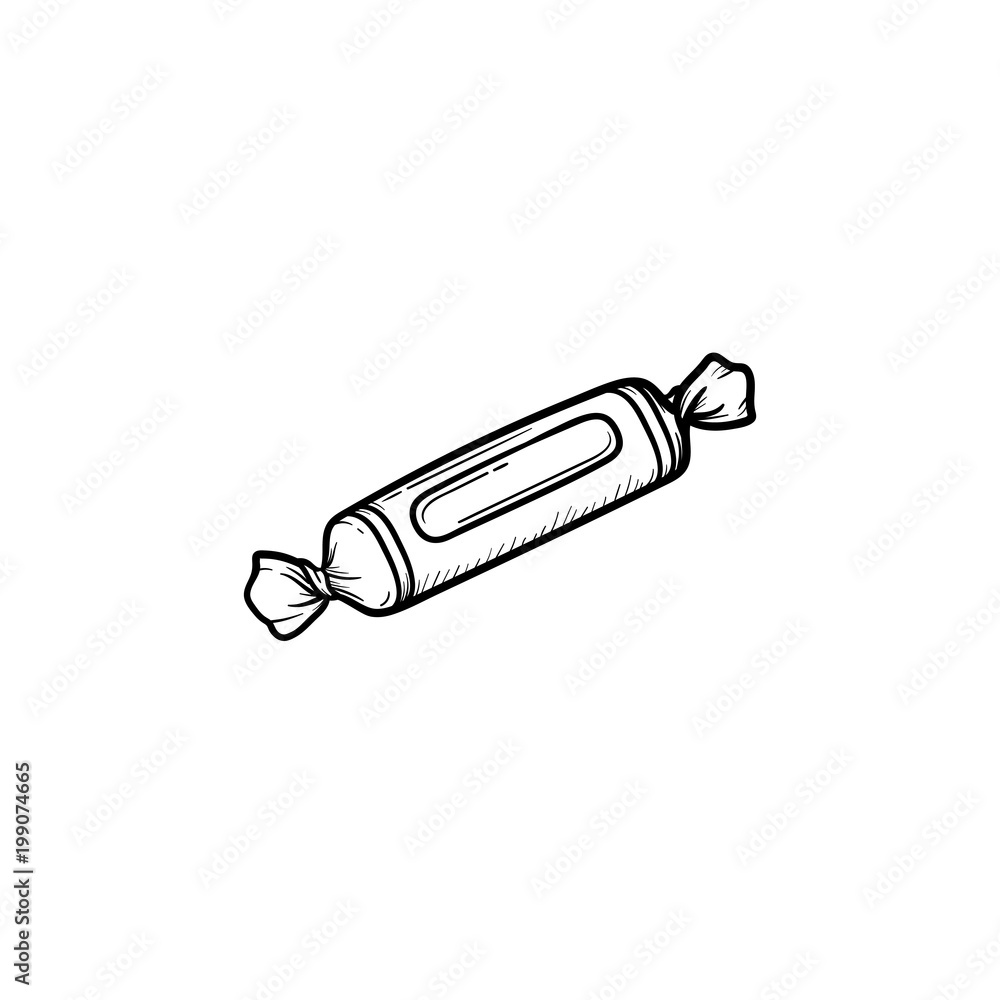 Candy hand drawn outline doodle icon Candy hand drawn outline doodle icon