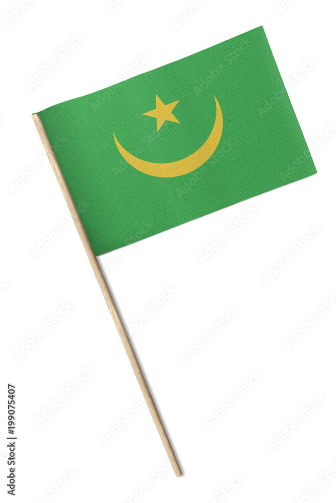 Mauritania Small flag isolated on a white background Mauritania Small flag isolated on a white background