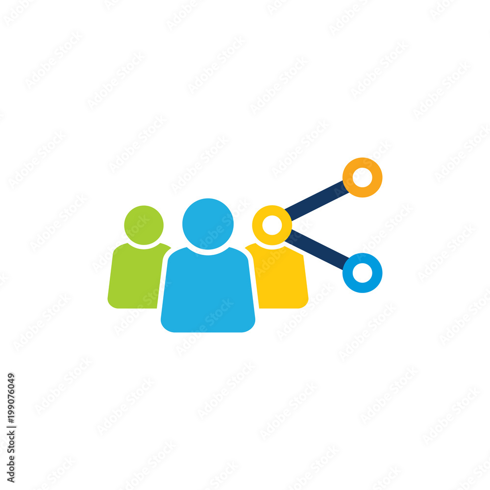 Share Group Logo Icon Design Share Group Logo Icon Design