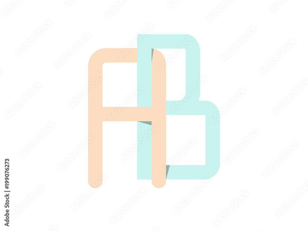AB and BA Initial Logo for your startup venture AB and BA Initial Logo for your startup venture