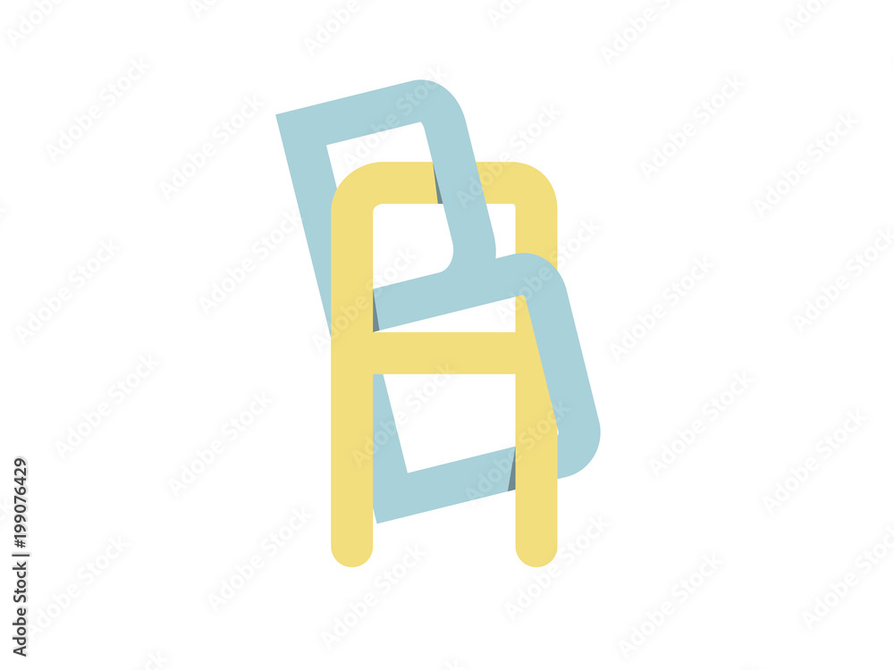 AB and BA Initial Logo for your startup venture