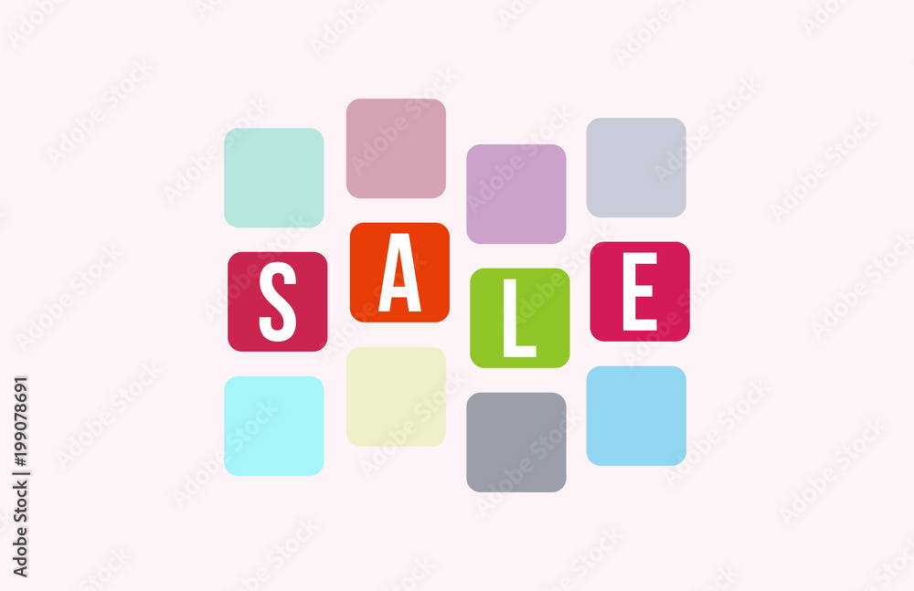 SALE letter word Layout Background Template SALE letter word Layout Background Template