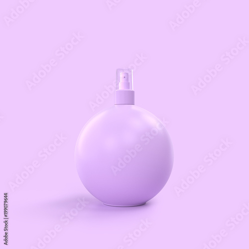 violet bottle with clipping path