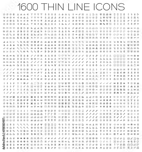 Flat icon set